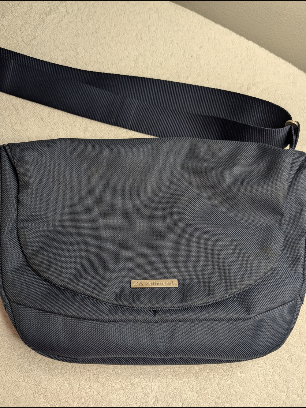 Kathmandu Navy Crossbody Messenger Bag - EUC